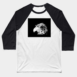 Eagle Black And White Baseball T-Shirt